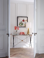Jonathan Adler Brass Brass Ripple Table Lamp - Image 1 of 6