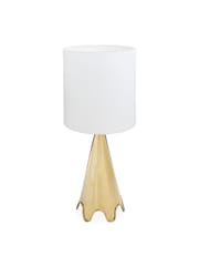 Jonathan Adler Brass Brass Ripple Table Lamp - Image 3 of 6