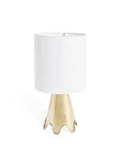 Jonathan Adler Brass Brass Ripple Table Lamp - Image 4 of 6