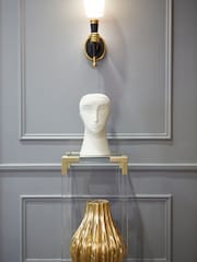 Jonathan Adler BlackBrass Brass Hand Sconce Wall Lights - Image 2 of 3