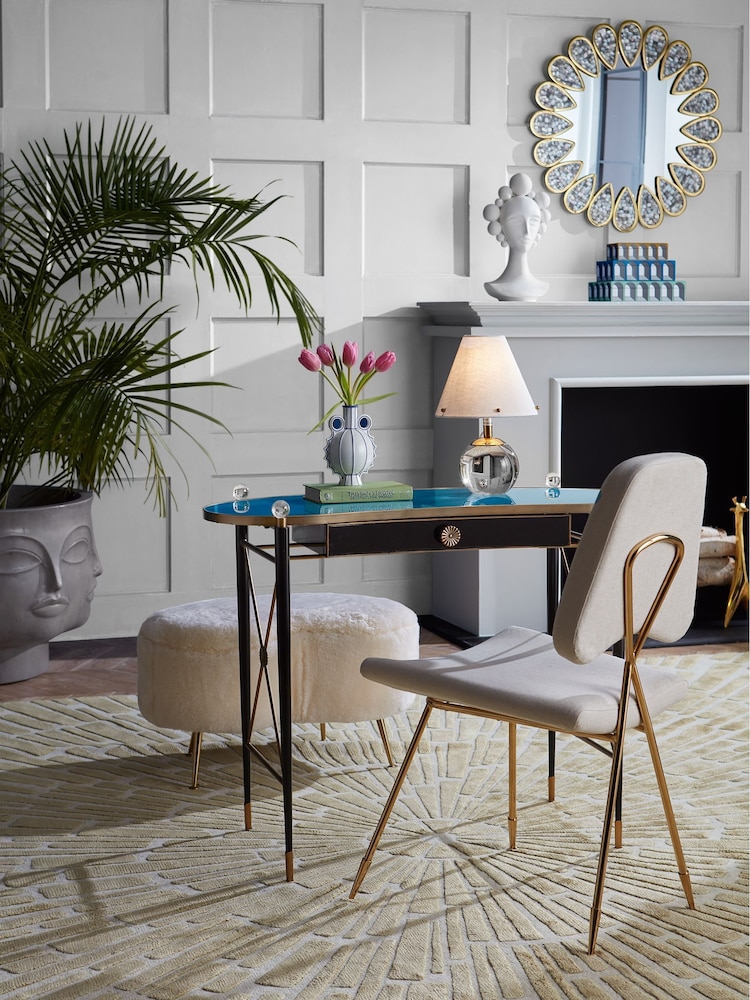 Jonathan Adler Clear Belvedere Vanity Lamp - Image 1 of 5