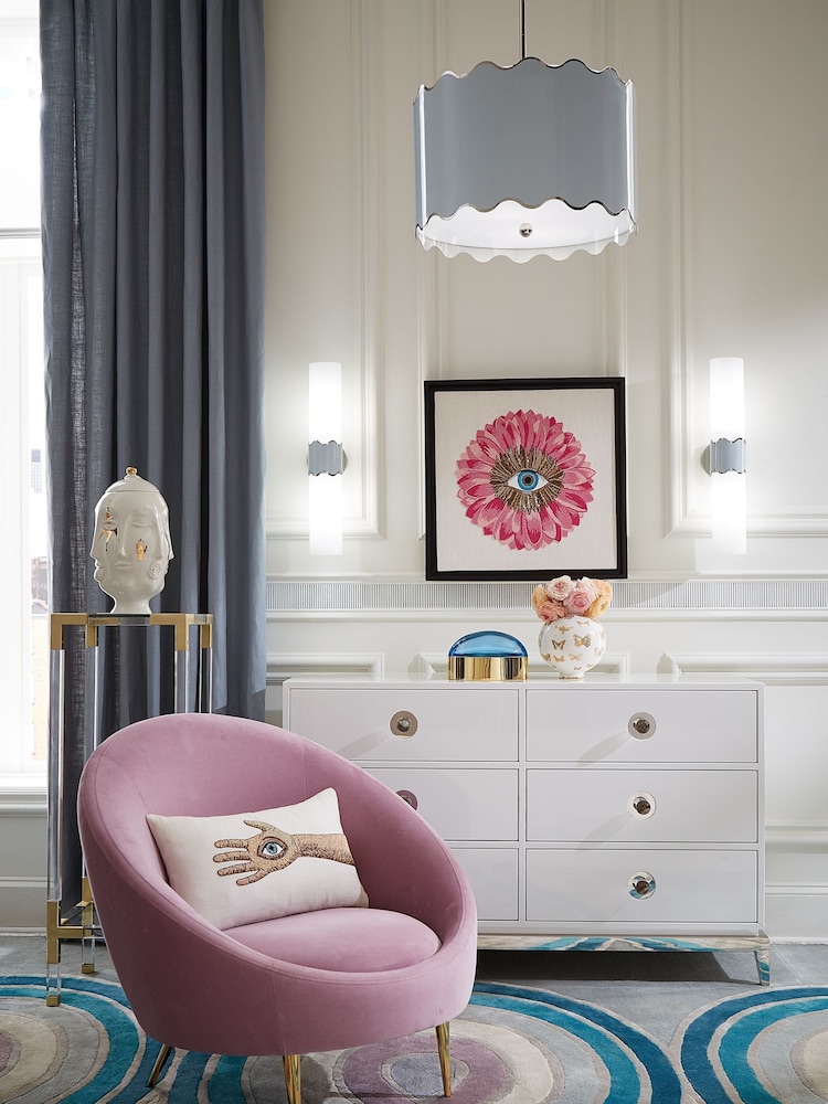 Jonathan Adler Blue Ripple Sconce - Image 1 of 5