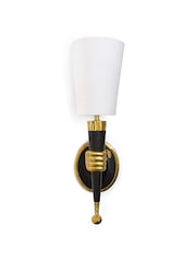 Jonathan Adler Black Brass Brass Hand Sconce Wall Lights - Image 4 of 4