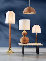Jonathan Adler Brass Reed Riviera Table Lamp - Image 3 of 5