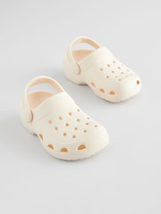 Neutral White Wide Fit (G) Clogs Sandals - Image 1 of 5