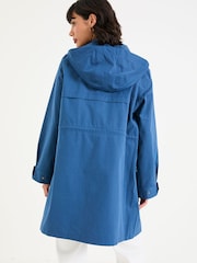 FatFace Lola Navy Lola Waterproof Long Coat - Image 2 of 6