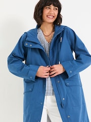 FatFace Lola Navy Lola Waterproof Long Coat - Image 3 of 6