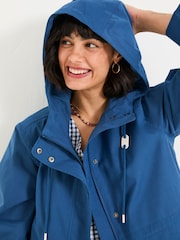 FatFace Lola Navy Lola Waterproof Long Coat - Image 5 of 6