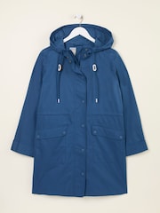 FatFace Lola Navy Lola Waterproof Long Coat - Image 6 of 6