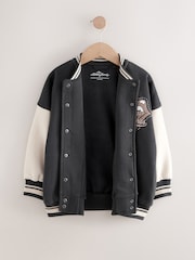 Black/White Rolling Stones Varsity Embroidered Jacket (3-16yrs) - Image 6 of 9