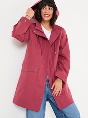 FatFace Lola Rose Pink Lola Waterproof Long Coat - Image 1 of 6