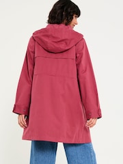 FatFace Lola Rose Pink Lola Waterproof Long Coat - Image 2 of 6