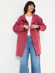 FatFace Lola Rose Pink Lola Waterproof Long Coat - Image 3 of 6