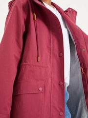 FatFace Lola Rose Pink Lola Waterproof Long Coat - Image 4 of 6