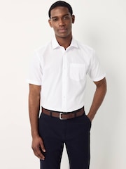 Blanco - Short Sleeve Easy Care Formal Smart Shirts 5 Pack - Imagen 2 de 8