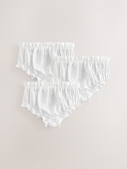 Ecru Baby 100% Cotton Knickers 3 Pack (0mths-2yrs) - Image 1 of 1