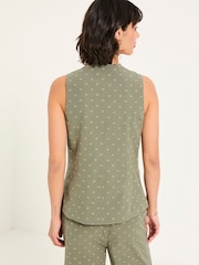 FatFace Florrie Light Green Florrie Embroidered Waistcoat - Image 3 of 11