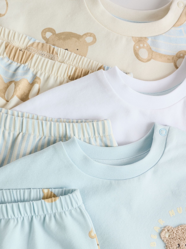 Blue Bear Baby Tops and Shorts Set 6 Piece - Image 12 of 21