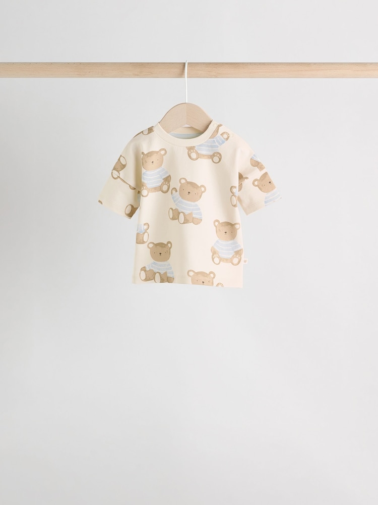 Blue Bear Baby Tops and Shorts Set 6 Piece - Image 6 of 21