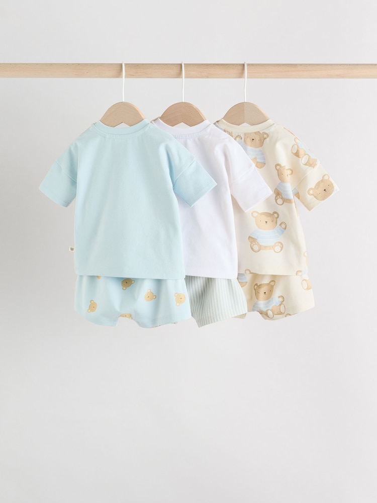 Blue Bear Baby Tops and Shorts Set 6 Piece - Image 8 of 21