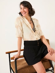 FatFace Rylee Black Flippy Shorts - Image 5 of 6