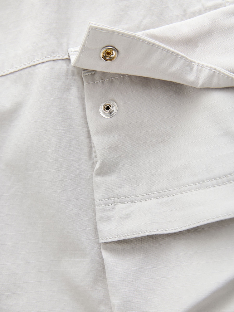 Grey Tech Stretch Utility Cargo Shorts - Image 11 of 11