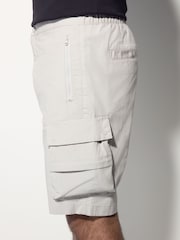 Grey Tech Stretch Utility Cargo Shorts - Image 4 of 6