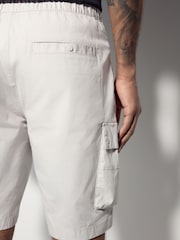 Grey Tech Stretch Utility Cargo Shorts - Image 6 of 6