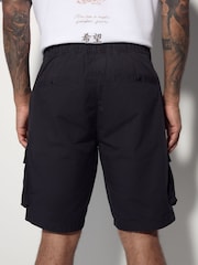 Black Tech Stretch Utility Cargo Shorts - Image 2 of 6