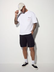 Black Tech Stretch Utility Cargo Shorts - Image 6 of 6