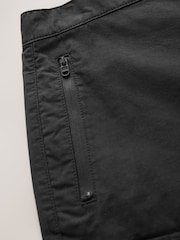 Black Tech Stretch Utility Cargo Shorts - Image 7 of 9