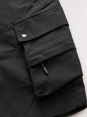Black Tech Stretch Utility Cargo Shorts - Image 9 of 9