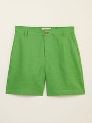 Verde - FatFace Linen Shorts - Imagen 6 de 6