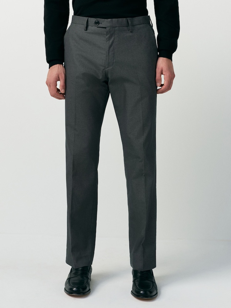 Charcoal Grey Regular Trousers - Image 1 of 5