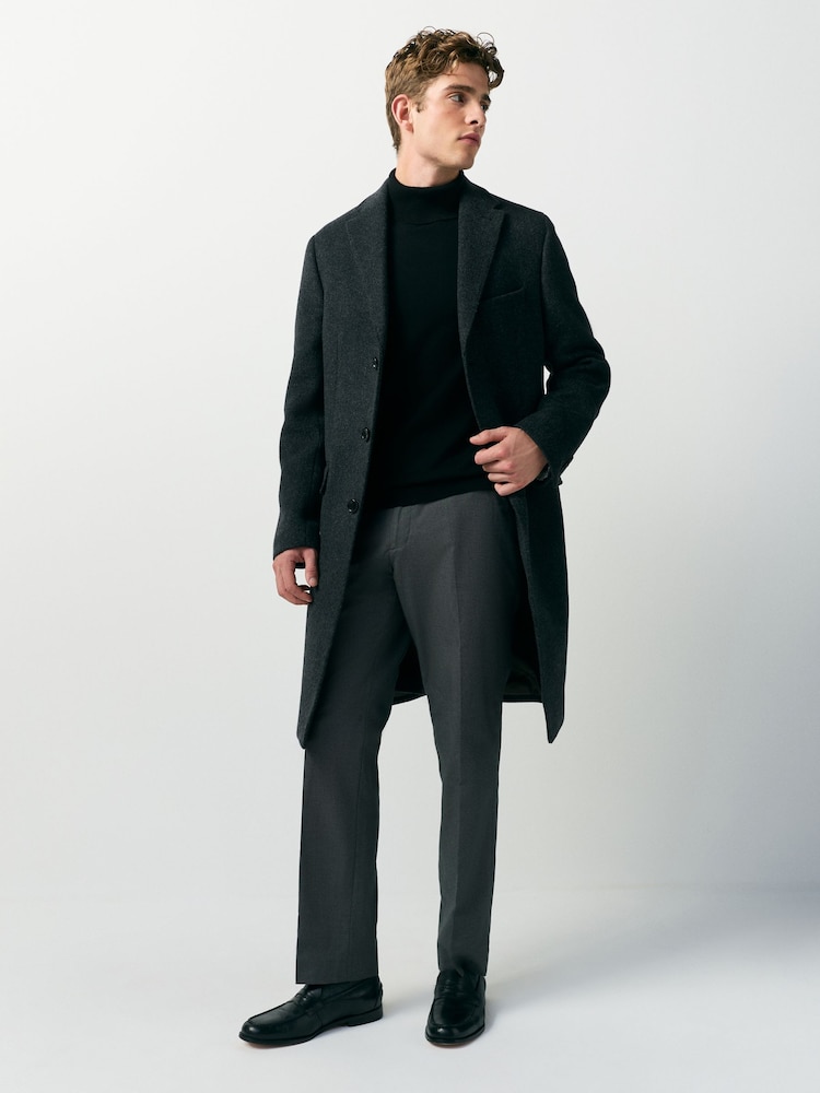 Charcoal Grey Regular Trousers - Image 2 of 5