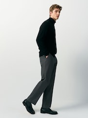 Charcoal Grey Regular Trousers - Image 3 of 5