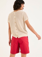 FatFace Sandown Rust Red Chino Shorts - Image 2 of 6