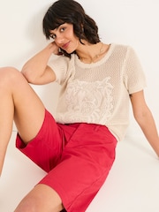 FatFace Sandown Rust Red Chino Shorts - Image 5 of 6