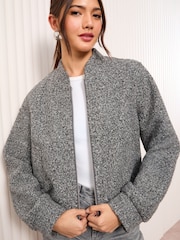 Friends Like These Grey Bomber Jacket - Image 1 of 4