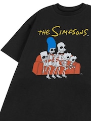 Vanilla Underground Black Mens The Simpsons Licensed Halloween 100% Cotton T-Shirt - Image 3 of 6