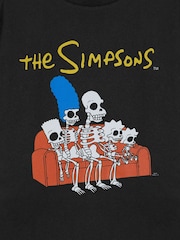 Vanilla Underground Black Mens The Simpsons Licensed Halloween 100% Cotton T-Shirt - Image 4 of 6