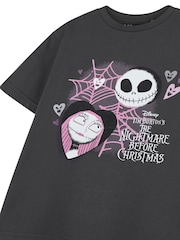 Vanilla Underground Grey Kids Unisex 100% Cotton Disney The Nightmare Before Christmas Licensed Halloween T-Shirt - Image 3 of 6