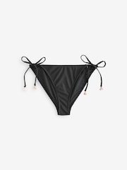 Friends Like These Multi Tie Side Bikini Bottoms With Shell Trim 2 Pack - Image 8 of 9