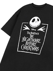 أسود - Vanilla Underground Kids Unisex 100% Cotton Disney The Nightmare Before Christmas Licensed Halloween T-Shirt - صورة 3 من 6