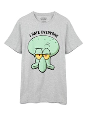 Vanilla Underground Grey Mens SpongeBob SquarePants Short Sleeve Long Leg Licensed Pyjamas - Image 2 of 6