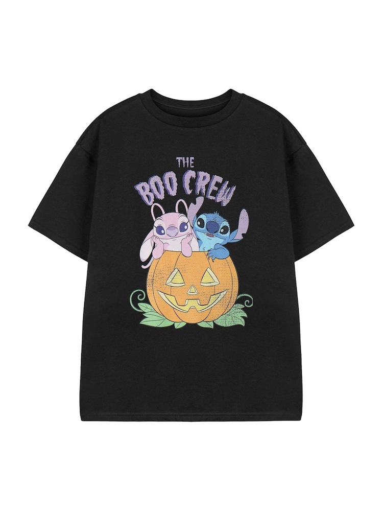Vanilla Underground Girls 100% Cotton Disney Lilo And Stitch Licensed Halloween T-Shirt - صورة 1 من 6