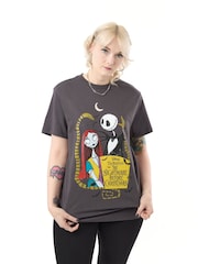 Grau - Vanilla Underground Unisex Erwachsene Disney Der Albtraum vor Weihnachten Lizenziertes Halloween-T-Shirt aus 100% Baumwolle - Bild 1 von 8