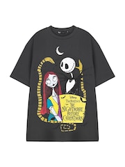 Grau - Vanilla Underground Unisex Erwachsene Disney Der Albtraum vor Weihnachten Lizenziertes Halloween-T-Shirt aus 100% Baumwolle - Bild 3 von 8