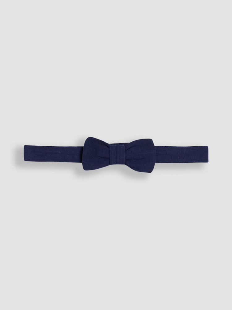 JoJo Maman Bébé Navy 4-Piece Shirt & Trouser Set With Bow Tie & Braces - Image 10 of 10