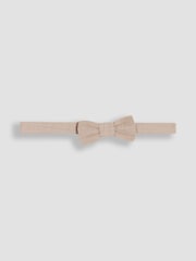 JoJo Maman Bébé Stone 4-Piece Shirt & Trouser Set With Bow Tie & Braces - Image 6 of 8